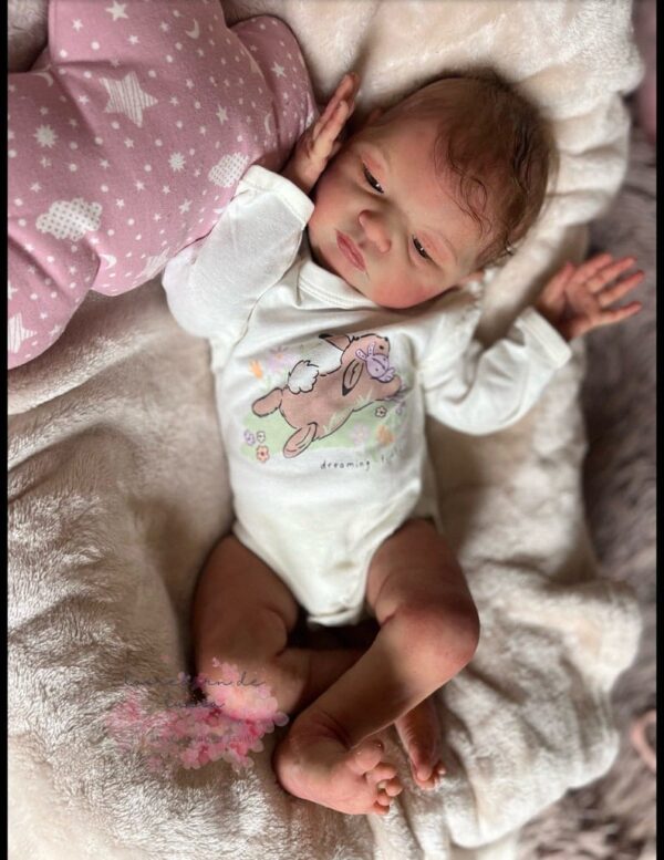 Realistic full silicone reborn baby doll Amelia