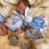 full silicone baby dolls Custom full silicone reborn baby doll, handmade and personalized as a boy or girl with realistic details and lifelike skin texture.