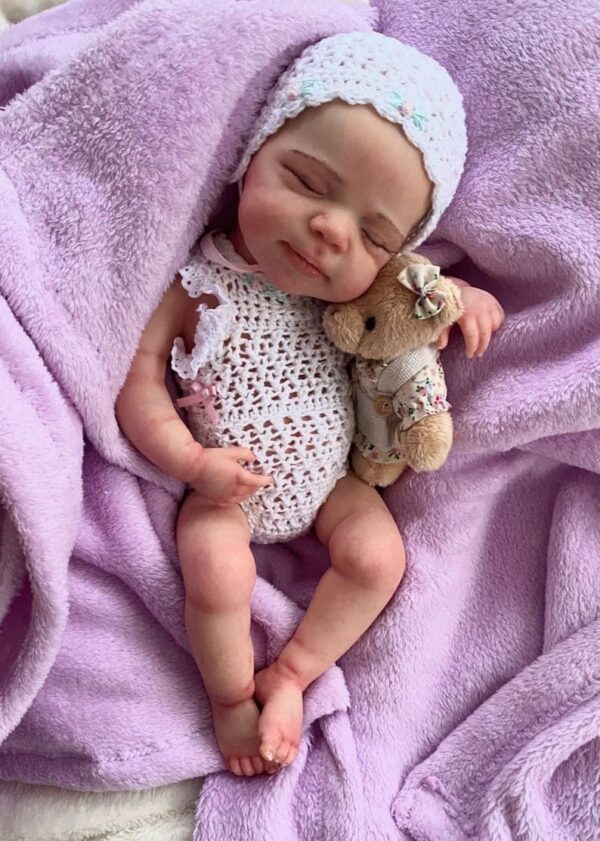 Soft full silicone reborn doll girl Bella.